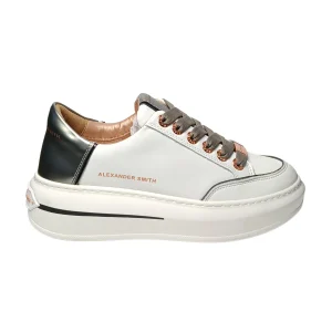 ALEXANDER SMITH Scarpe Donna Alexander Smith Lancaster Woman- White Dark Silver da donna
